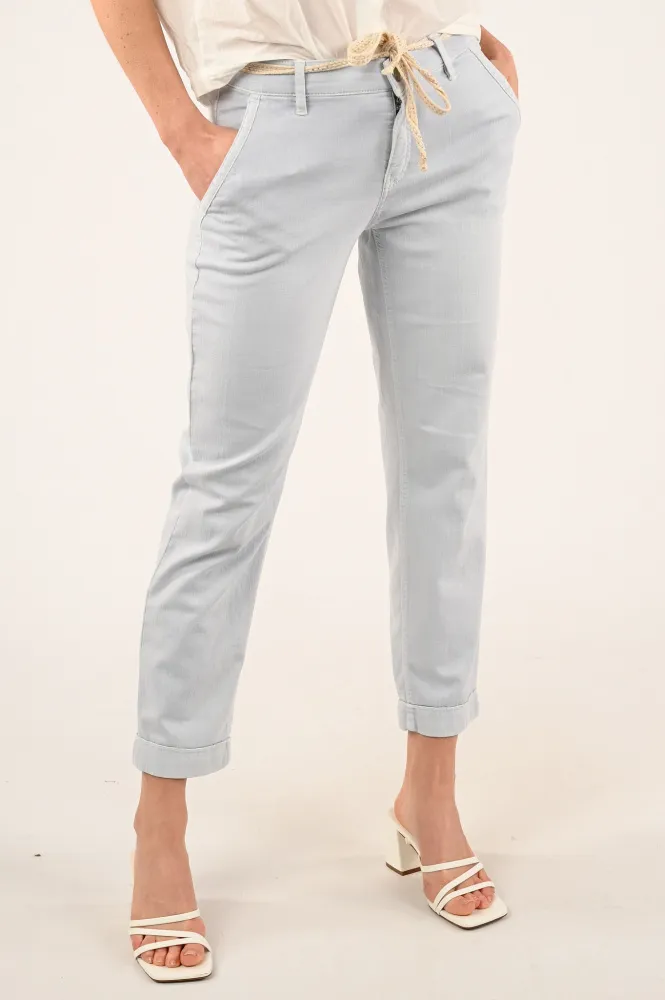 ROSNER BROEK LIGHT BLUE DENIM  