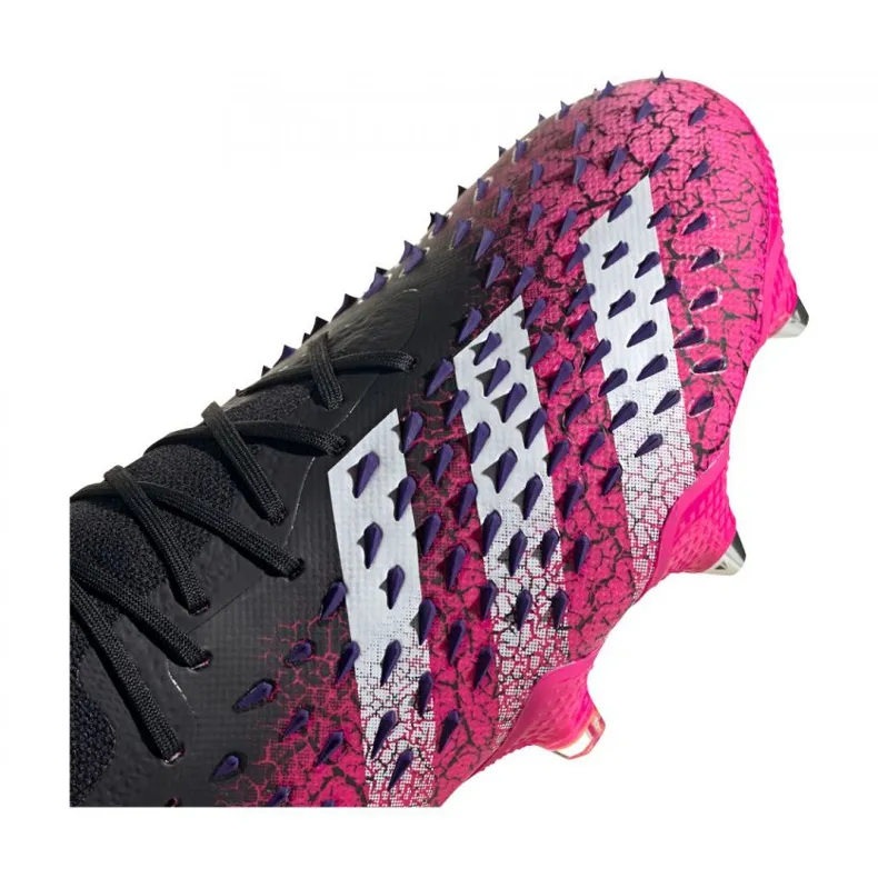 Adidas Predator Freak.1 Low Sg M FW7246 voetbalschoenen grafiet, zwart, violet zwart