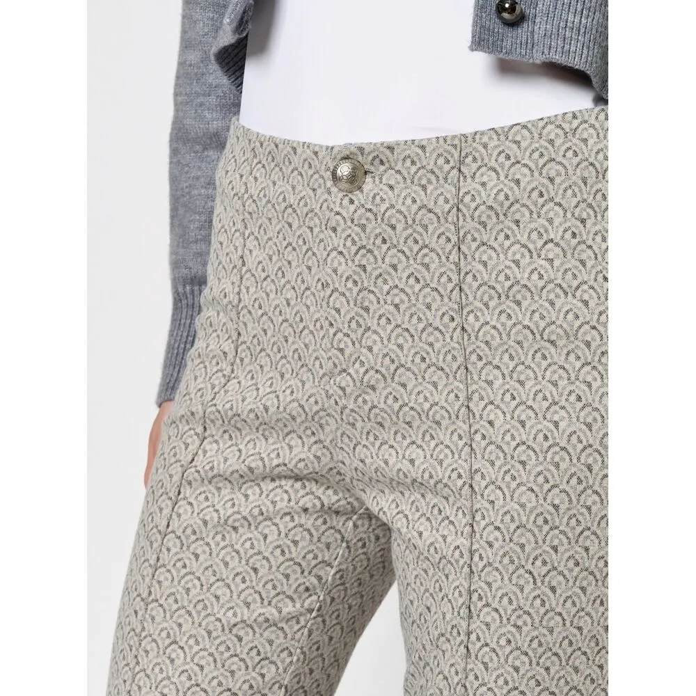 Alisa_Flared_309 – Broek van Rosner met ovaal patroon
