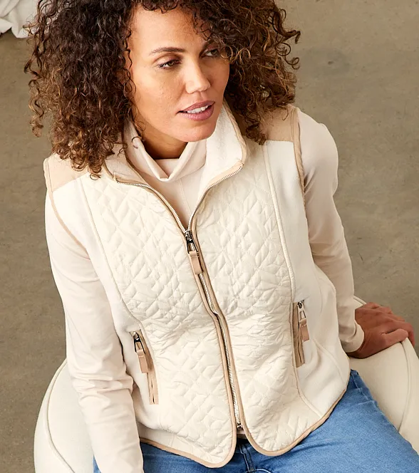 BloomingsGilet fleece of White