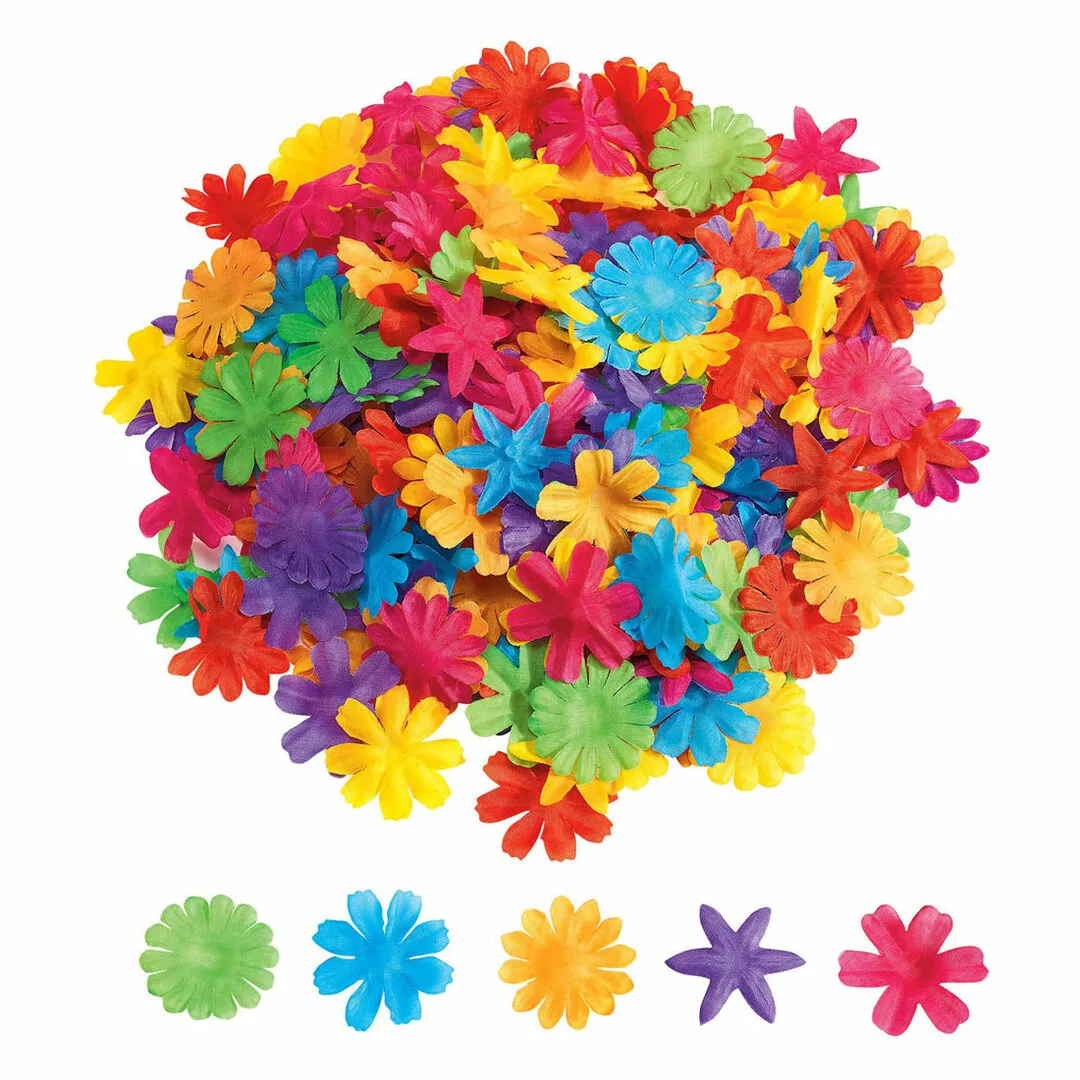 COLORATIONS  KLEURRIJKE STOFFEN BLOEMEN, 300ST.