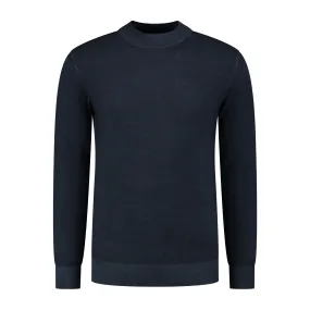District Indigo Mockneck Pullover Merino/Stretch Navy (7.22.508.502 - 012)