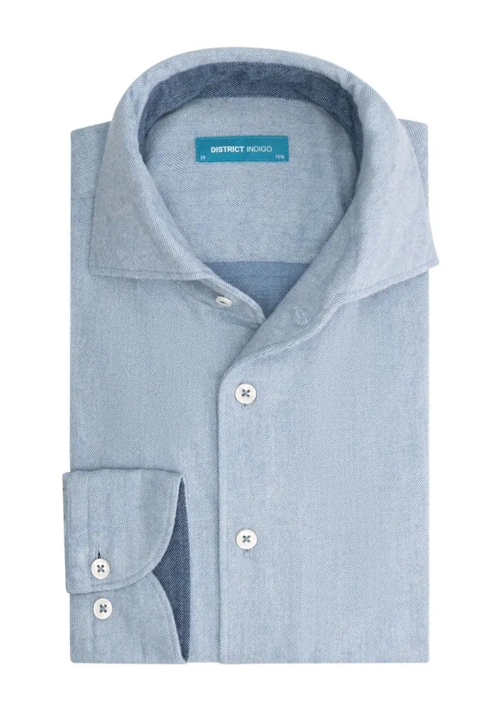 DISTRICT INDIGO OVERHEMD LIGHT BLUE (7.12.056.735  018)