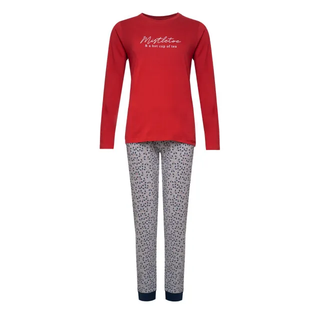 Happy Shorts Dames kerst pyjama shirt + broek / reindeer