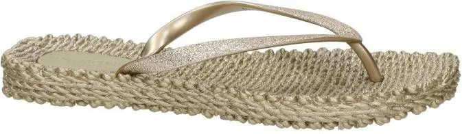 Ilse Jacobsen Cheerful teenslippers goud