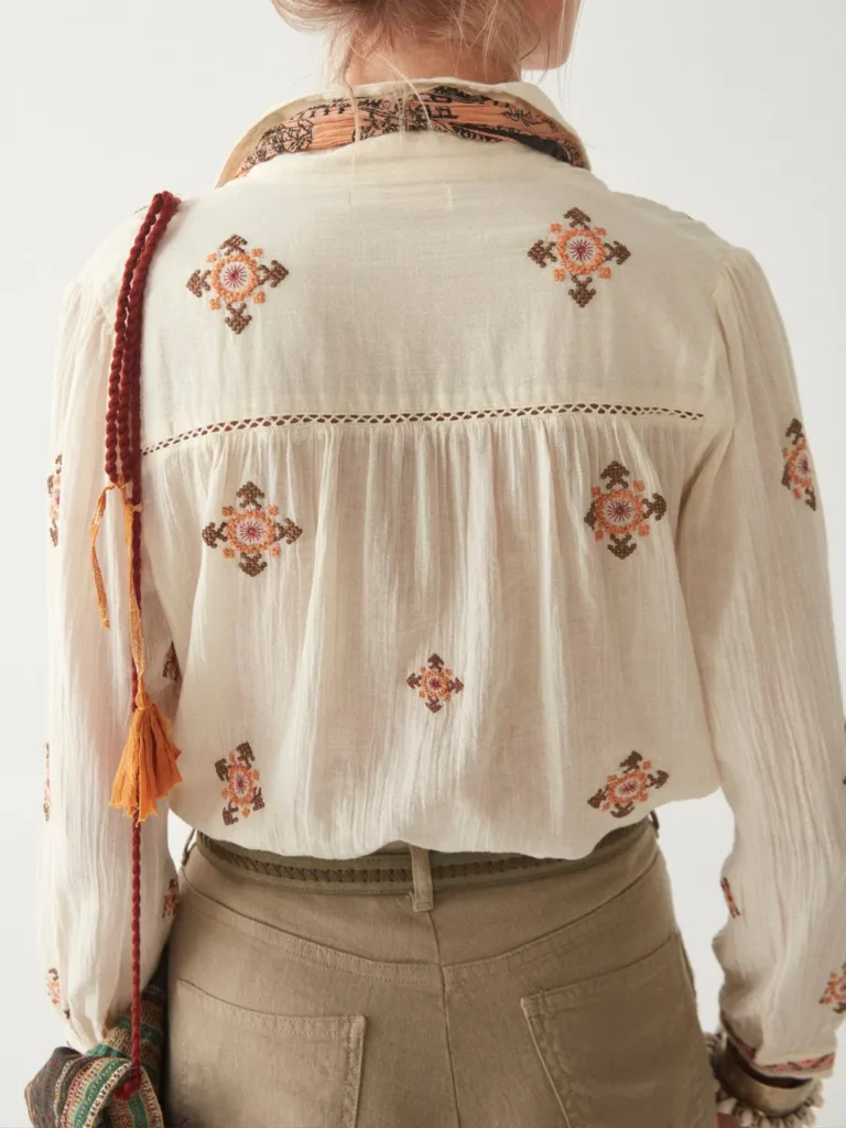 Maison Hotel | Blouse | Rombo Blouse Compass Ivory
