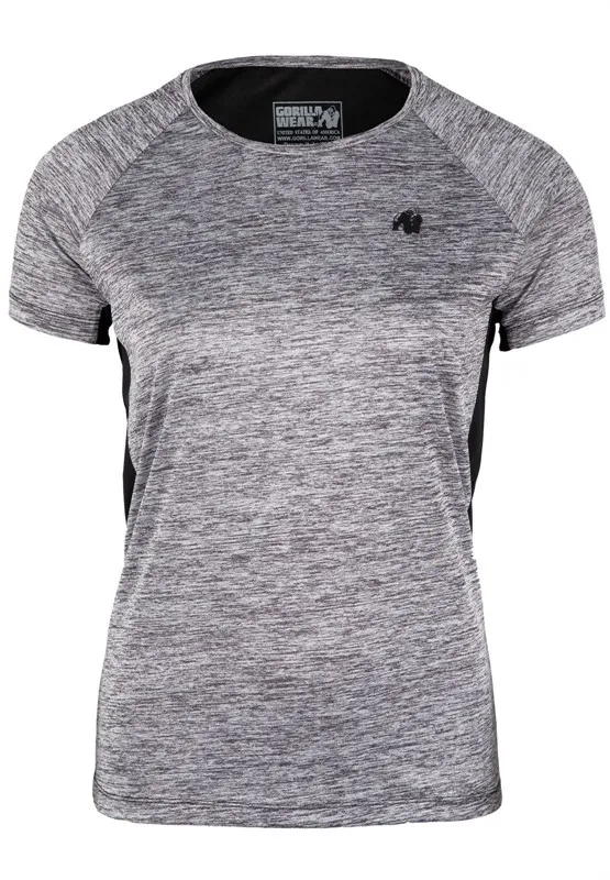 MONETTA PERFORMANCE TSHIRT  GRAY MELANGE/BLACK  M