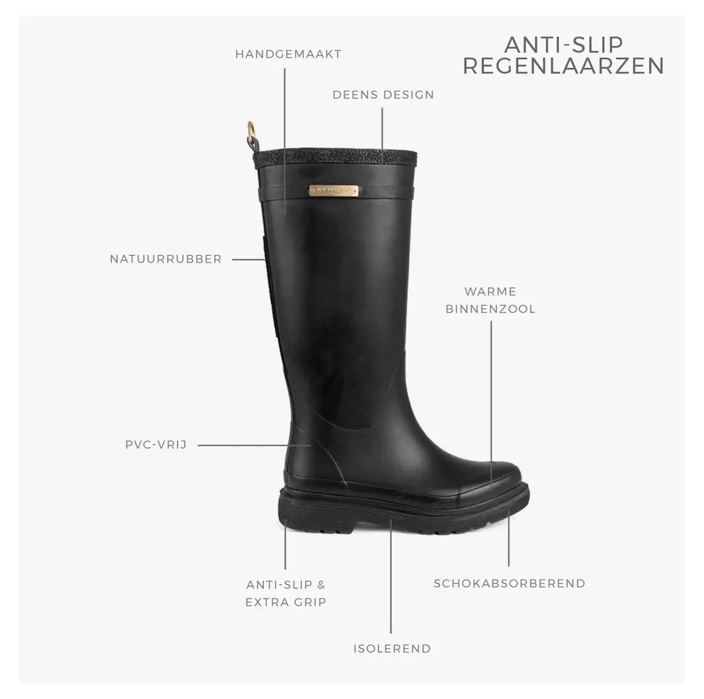 Regenlaars Ilse Jacobsen RUB300M Black