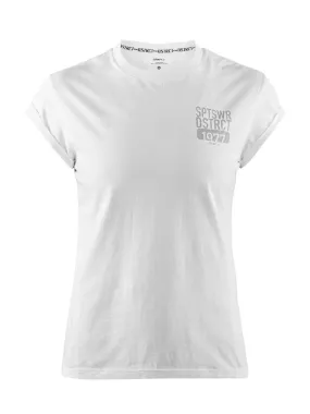 Sportshirt Craft Women District Clean Tee White