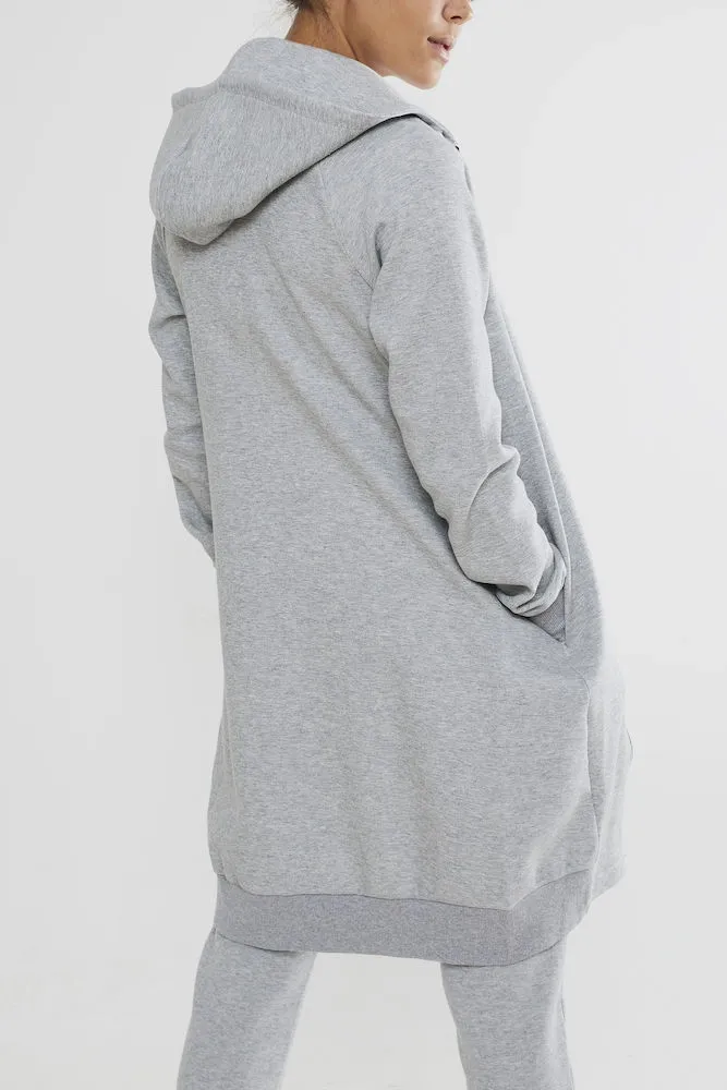 Vest Craft Women District Hood Zip Grey Melange